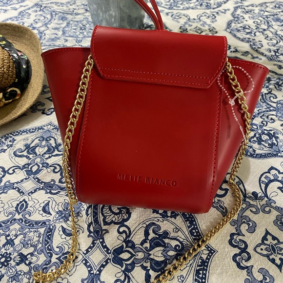 Melie Bianco's vegan leather Adele bag - Crossbody or wristlet - Red - NWOT - Picture 7 of 14